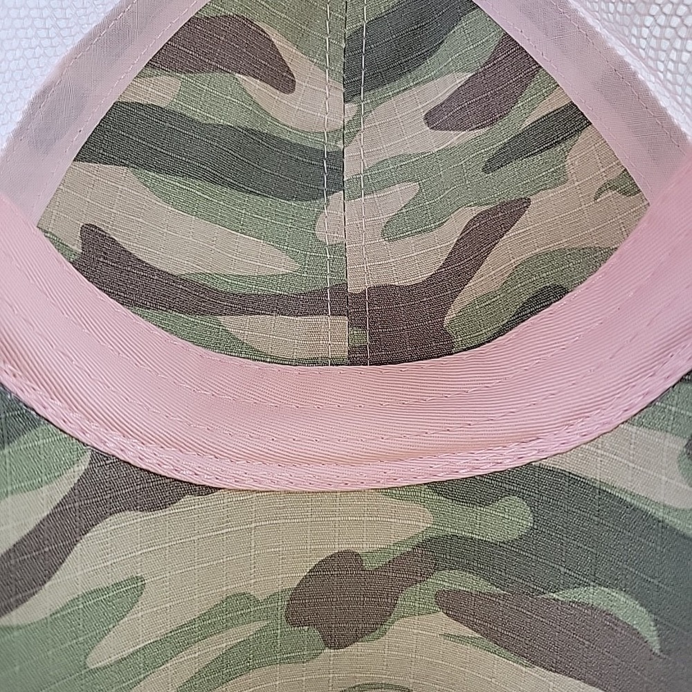 John Deere Tractor Girl Pink Mesh Camo Womens Trucker Snapback Hat - Picture 9 of 10